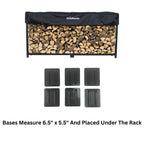 8 ft Steel Firewood Rack The Woodhaven