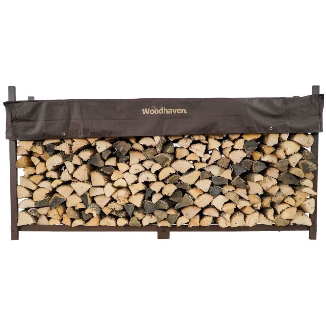 8 ft Steel Firewood Rack The Woodhaven