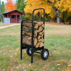 Firewood Cart   300 lb Capacity  USA Made Steel  Woodhaven