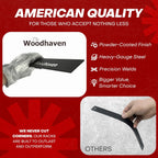 4 ft Steel Firewood Rack Holds 1/4 Cord Woodhaven