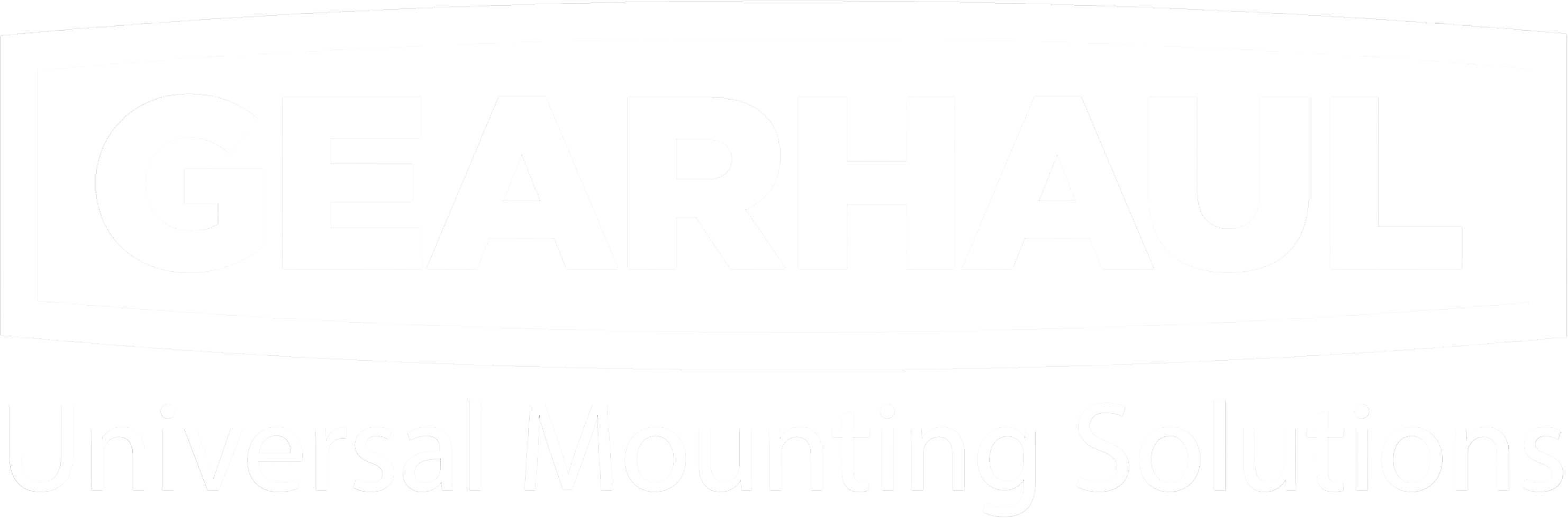 GearHaul White Logo Transparent Background