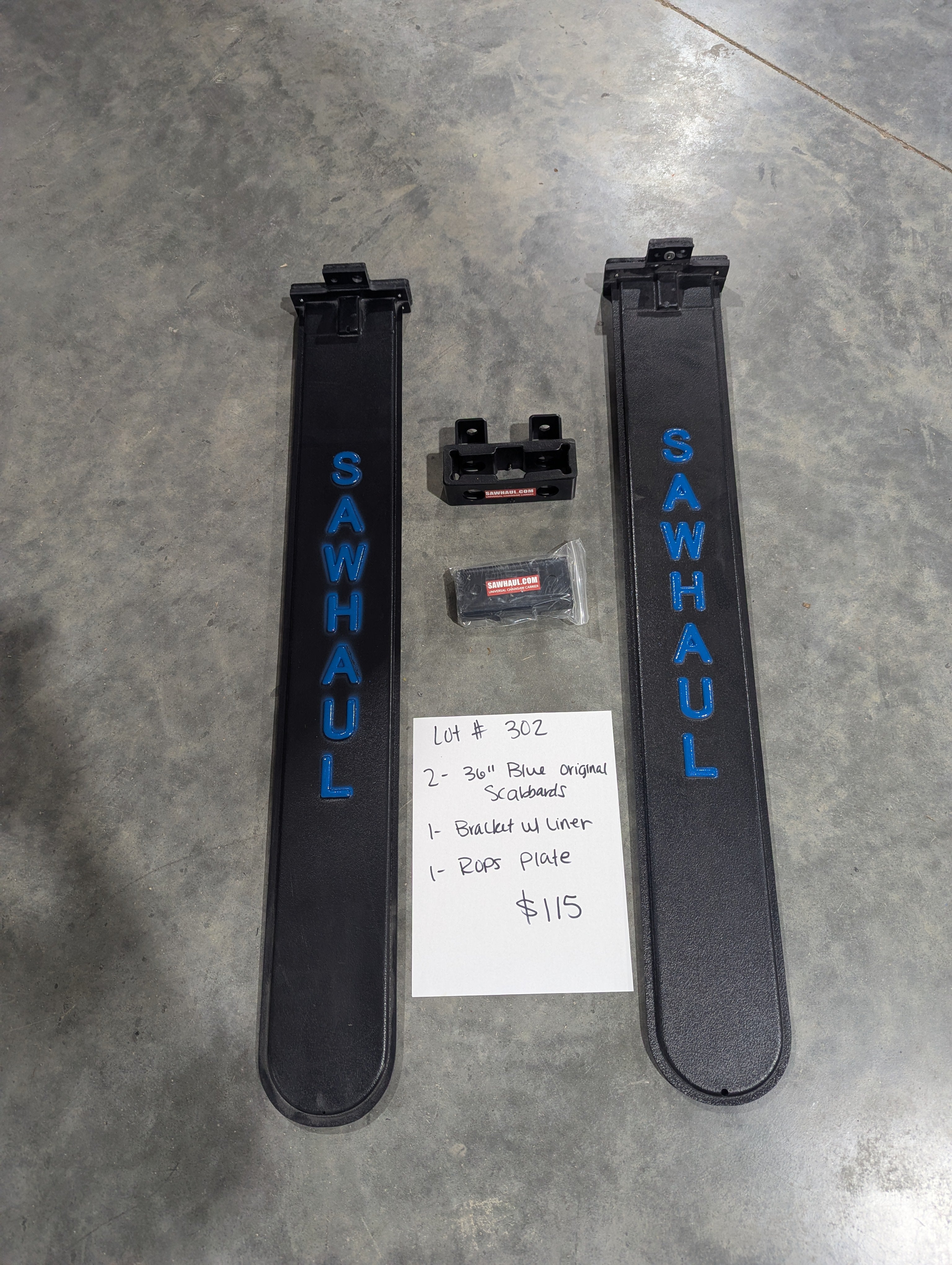 2 36" blue scabbards fixed rops kit lot
