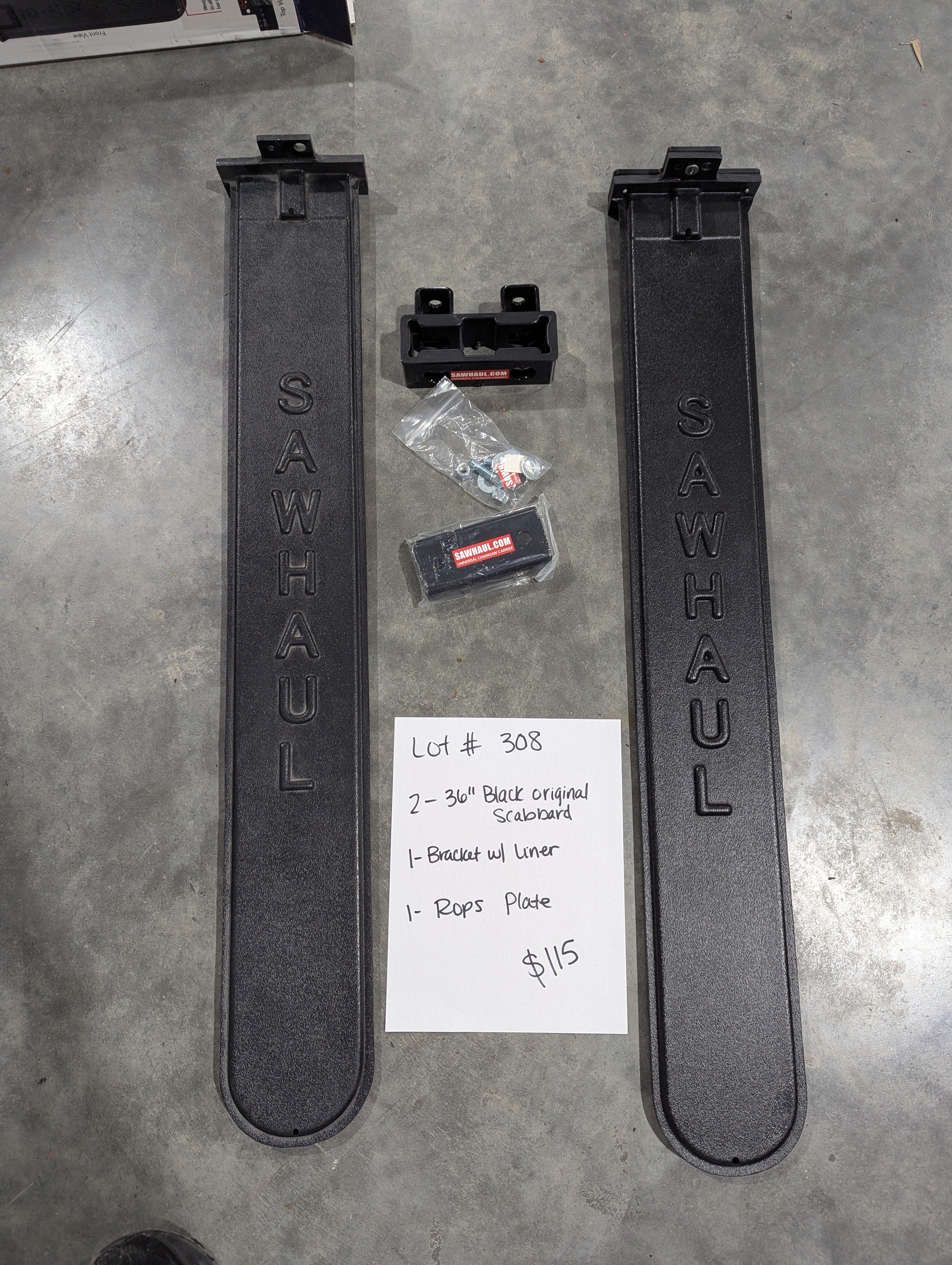 2 36" black scabbards rops kit fixed lot
