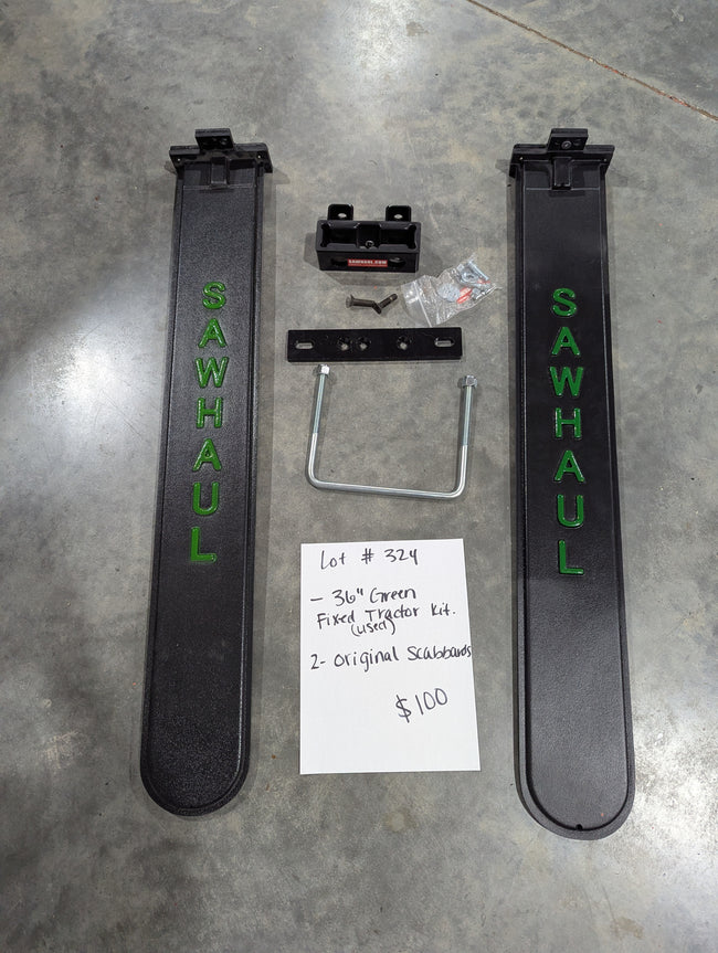 2 36" green scabbards with fixed tractor kit Hover Image