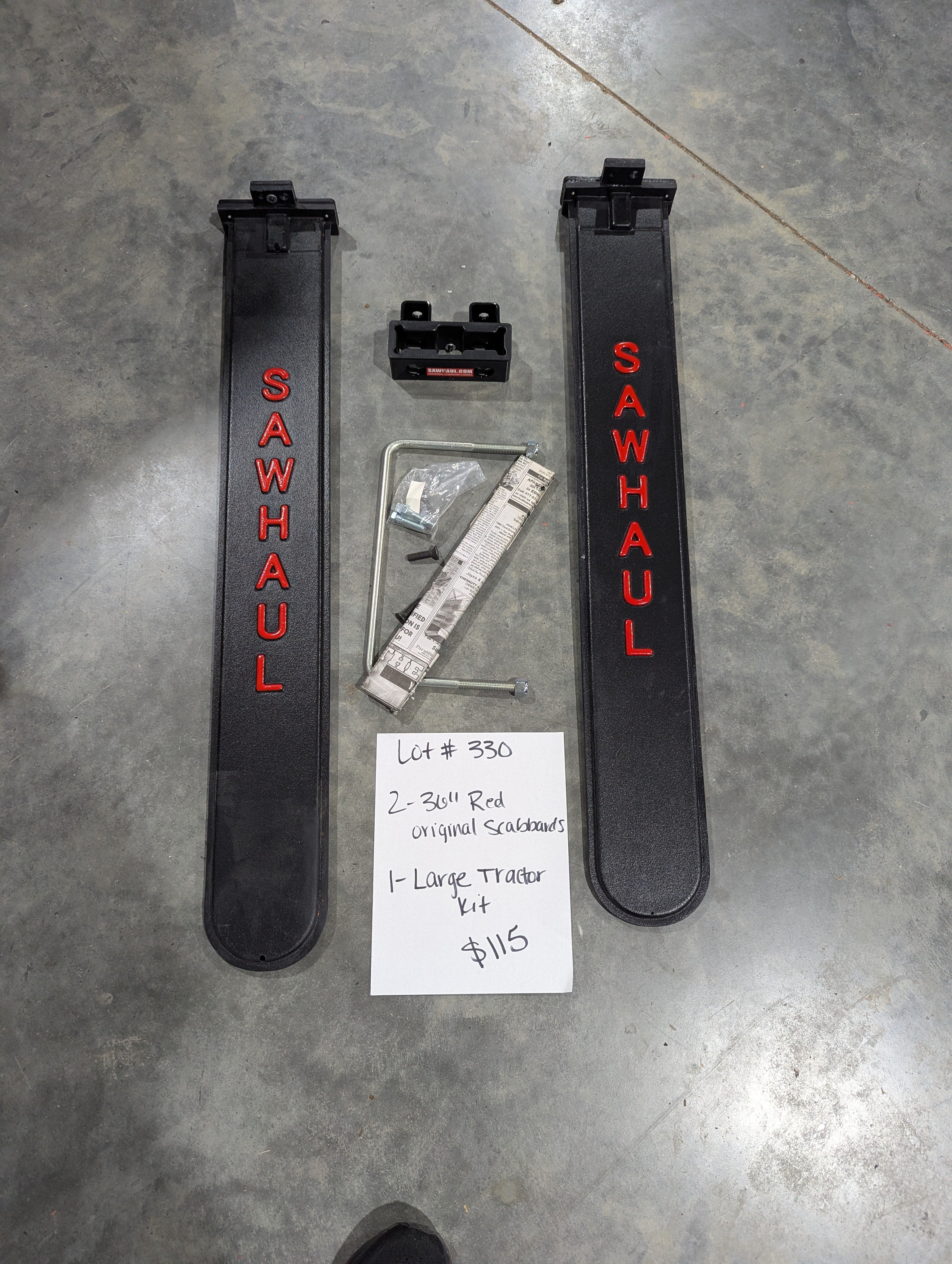 2 36" red scabbards large tractor kit lot