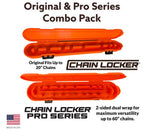 Orange chain locker combo pack with 'Chain Locker' branding on a white background
