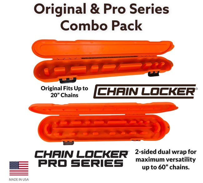 Orange chain locker combo pack with 'Chain Locker' branding on a white background Hover Image