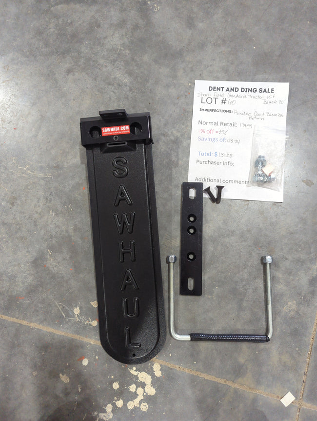 CLOSEOUT Lot # 51 to 60B 20" Black Fixed Tractor Kit Main Image