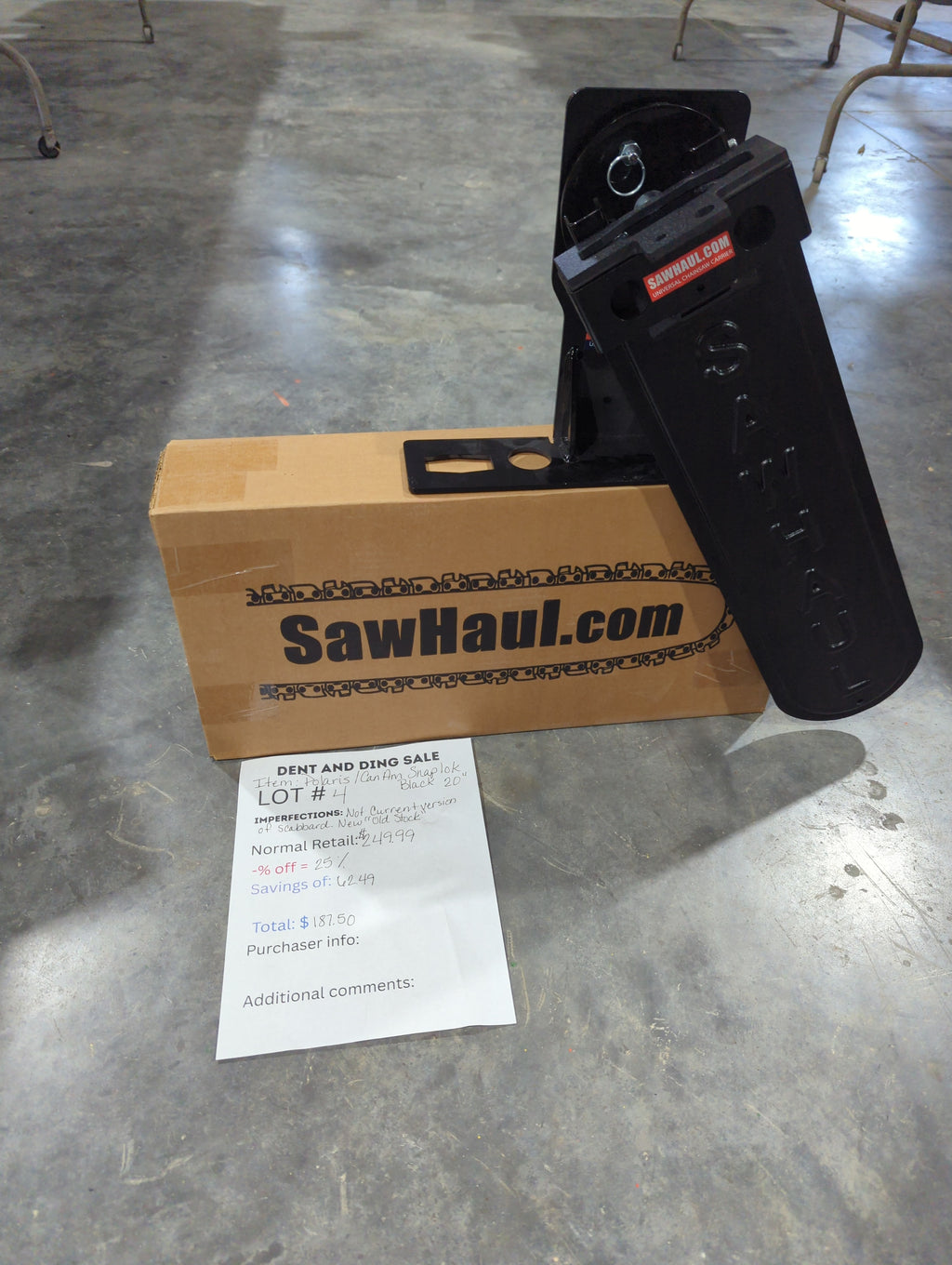 Closeout Lot 1-8 SawHaul for Polaris and Can Am