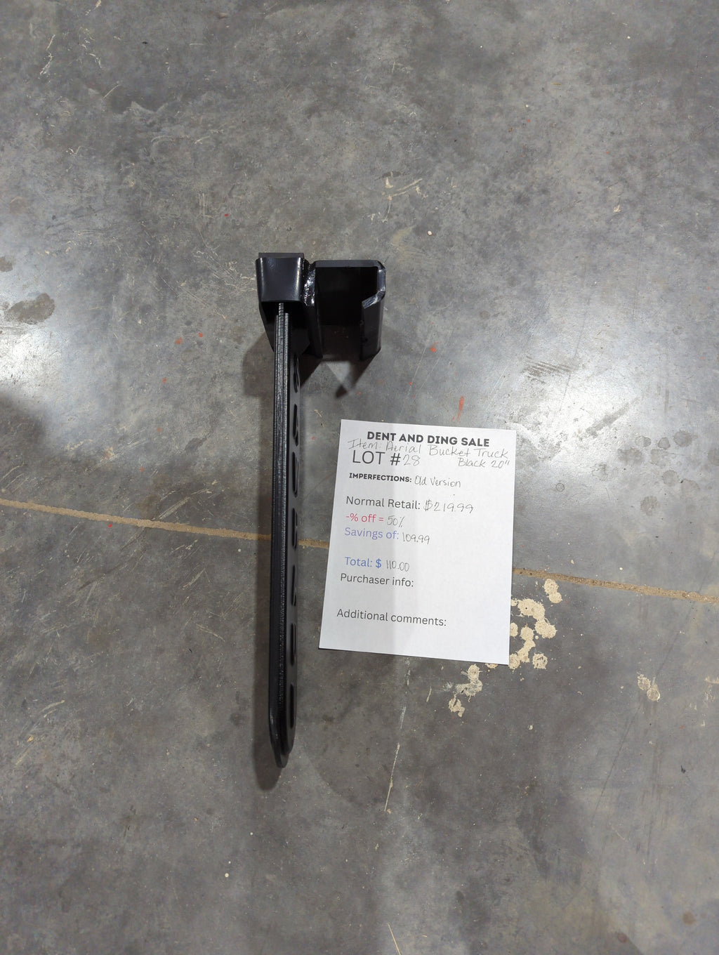 Closeout SawHaul for Aerial Bucket Trucks Lot # 25-33