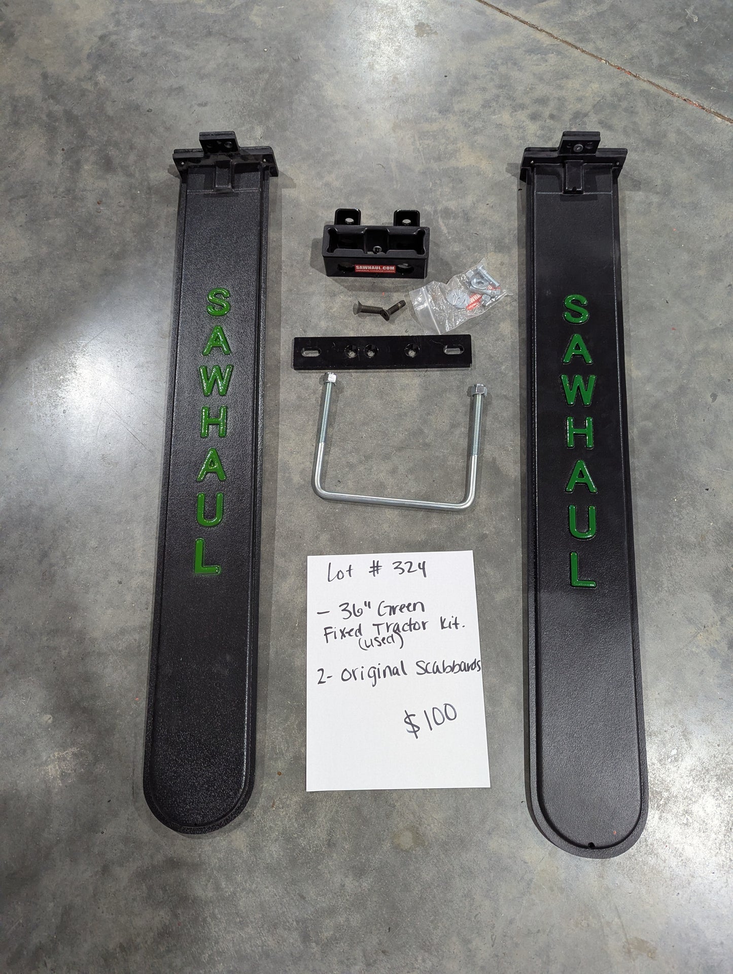 Lot#324 36" Green Fixed Tractor Kit