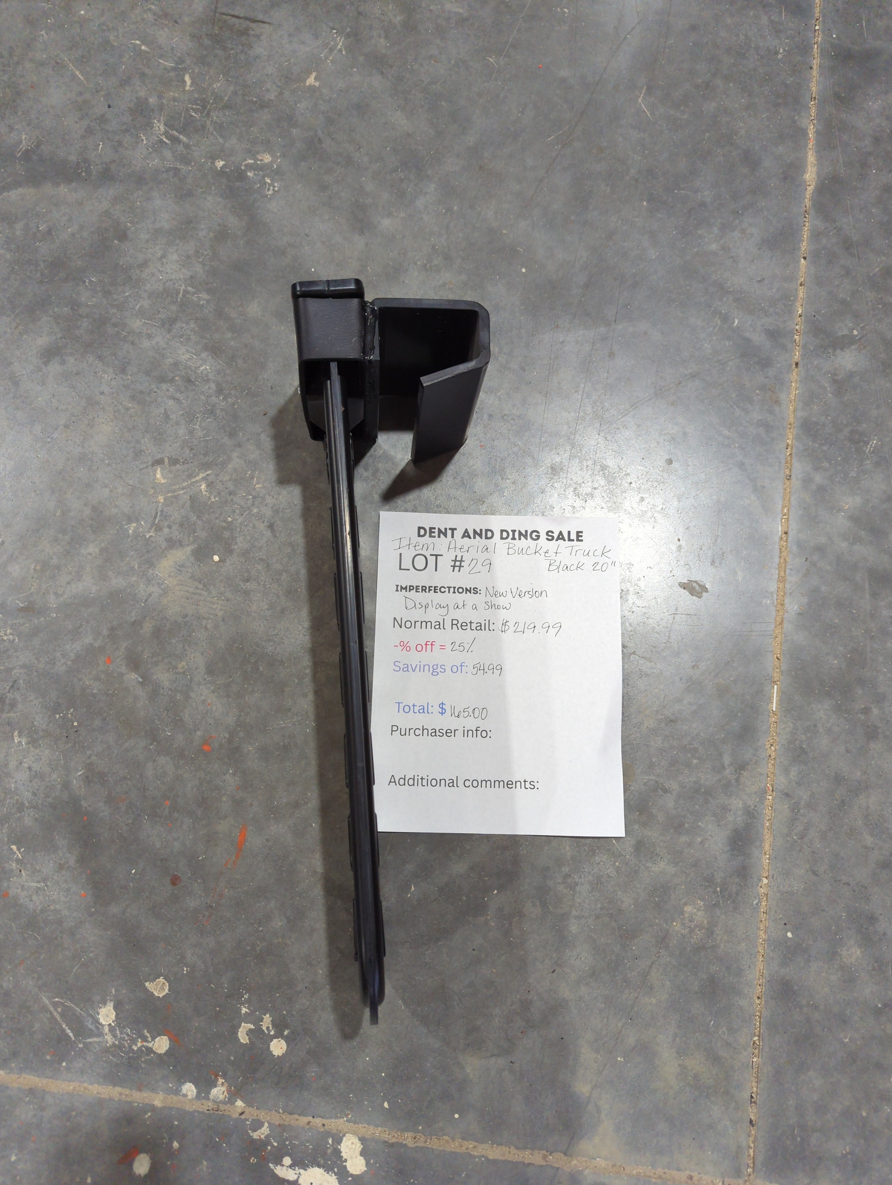 Closeout SawHaul for Aerial Bucket Trucks Lot # 25-33