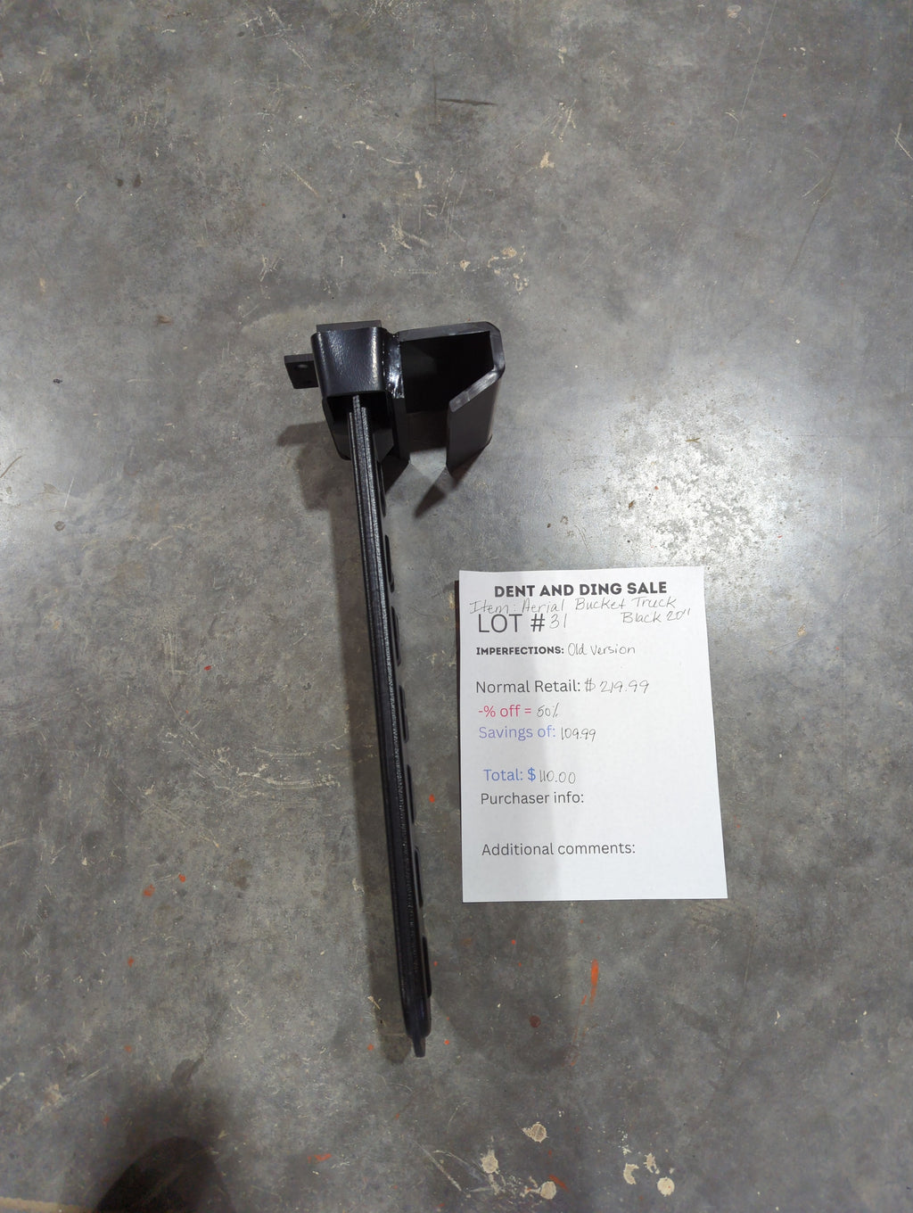 Closeout SawHaul for Aerial Bucket Trucks Lot # 25-33