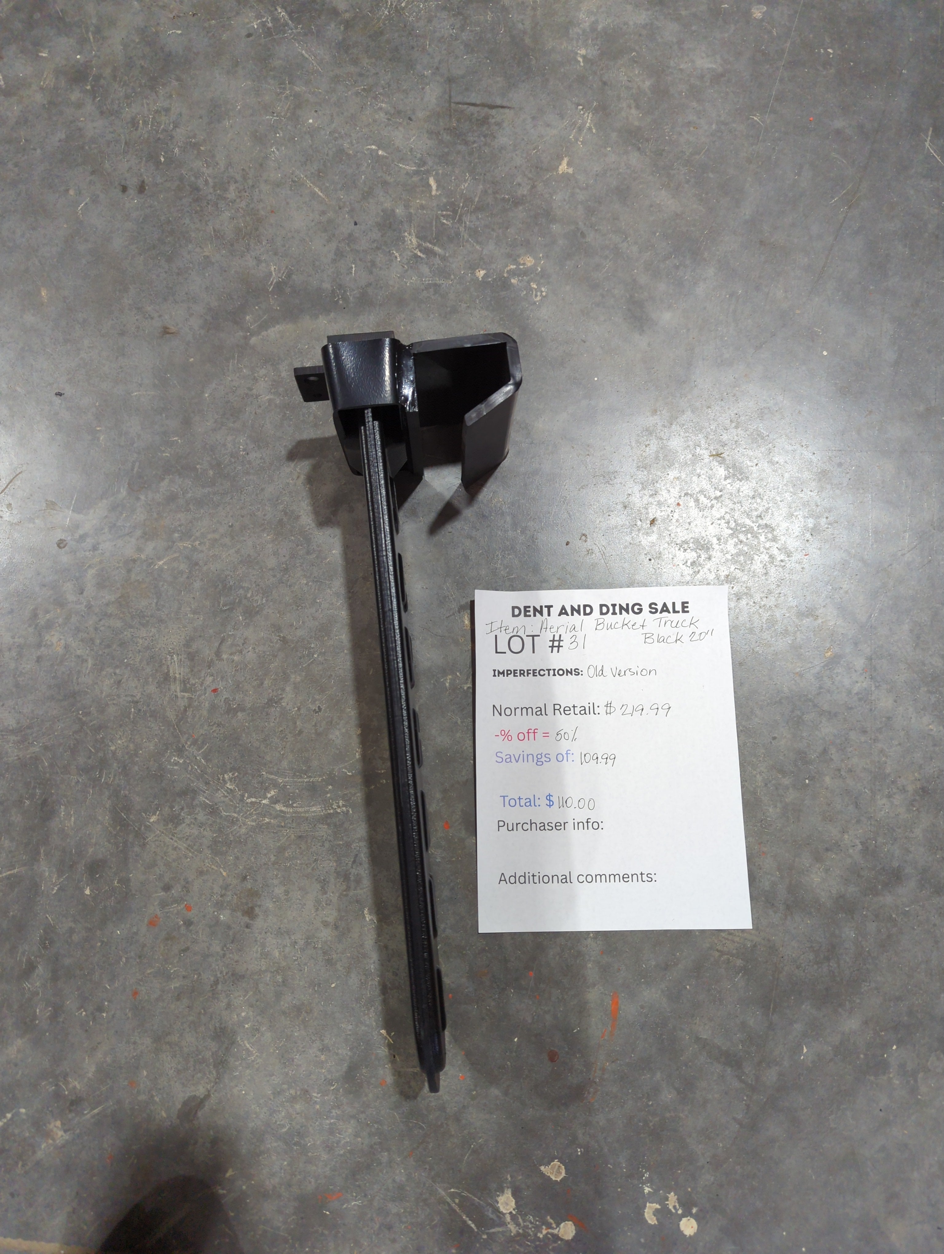 Closeout SawHaul for Aerial Bucket Trucks Lot # 25-33