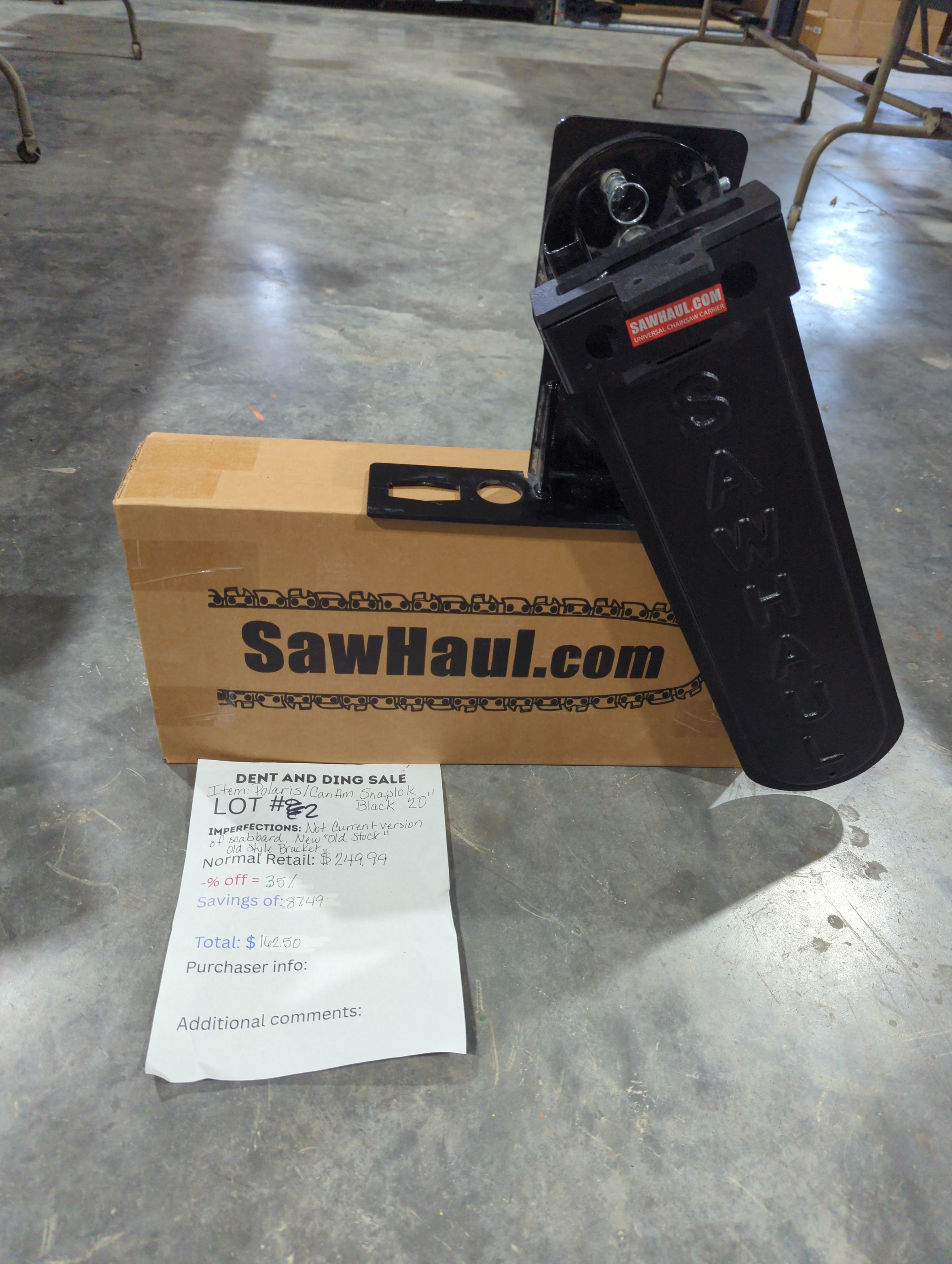 Closeout Lot 1-8 SawHaul for Polaris and Can Am