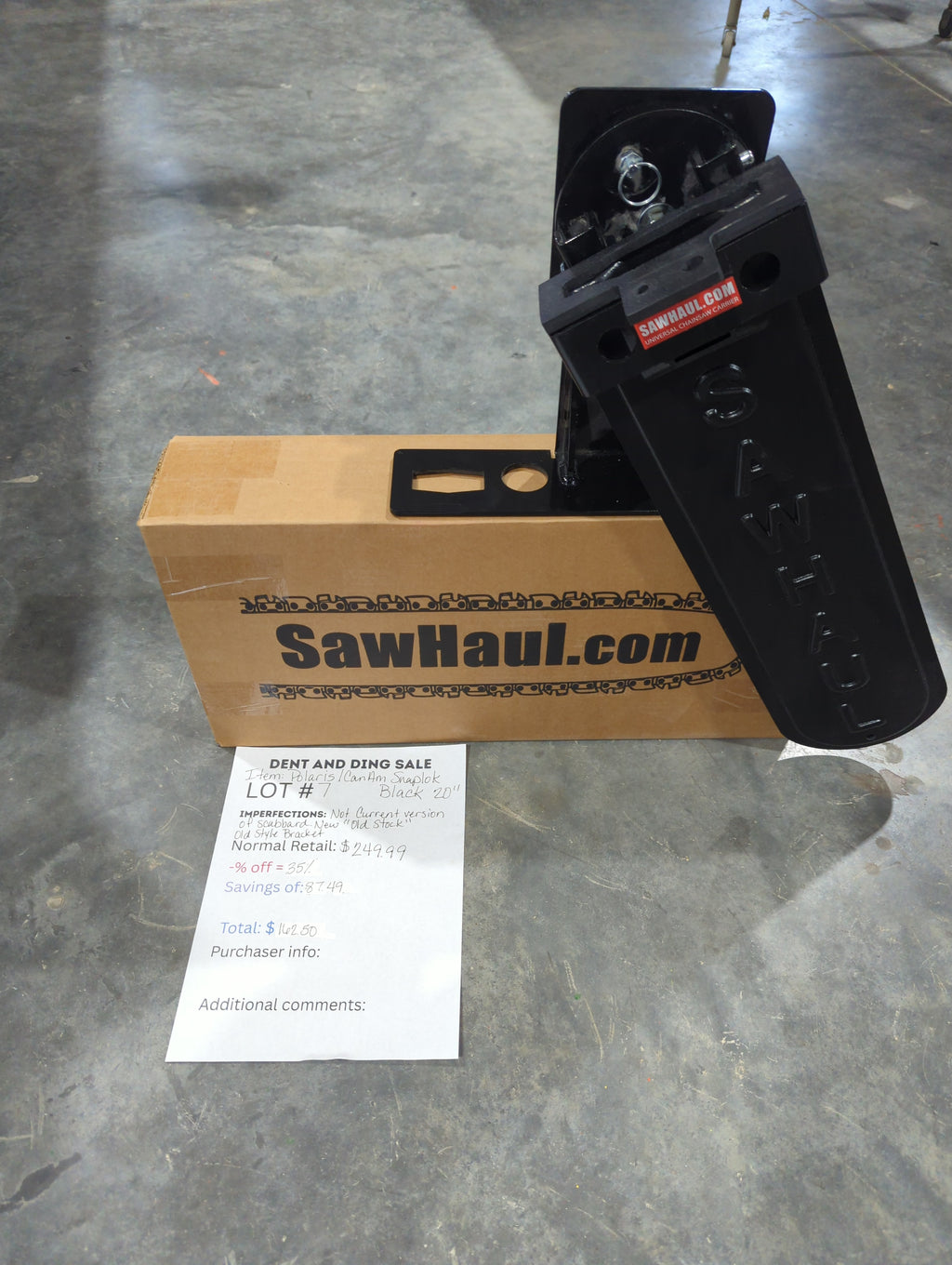 Closeout Lot 1-8 SawHaul for Polaris and Can Am