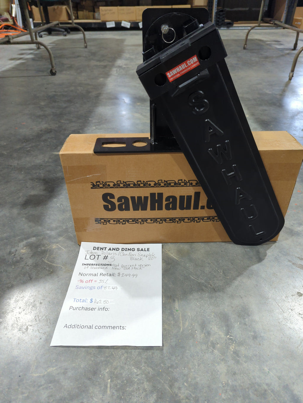 Closeout Lot 1-8 SawHaul for Polaris and Can Am
