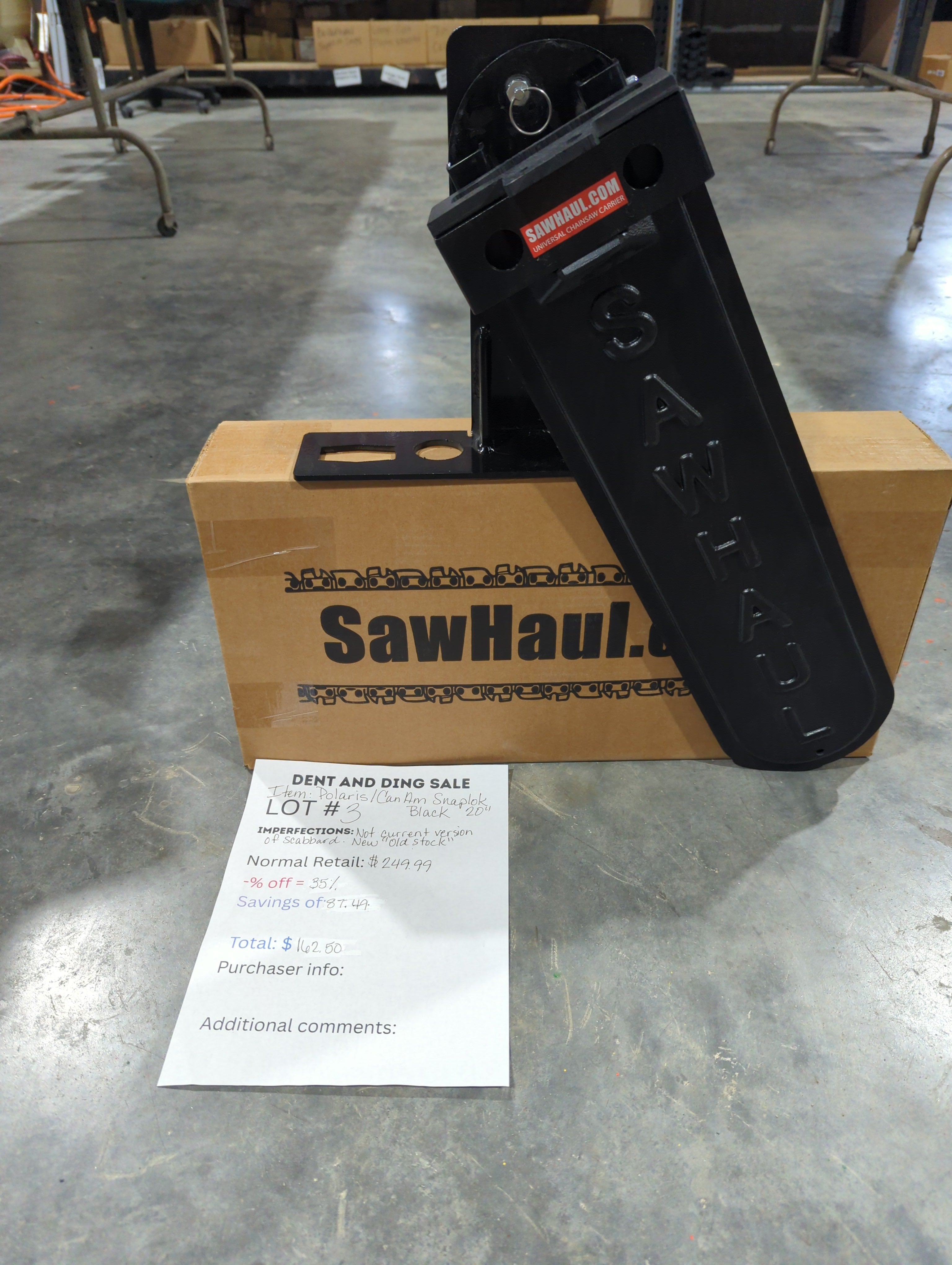 Closeout Lot 1-8 SawHaul for Polaris and Can Am