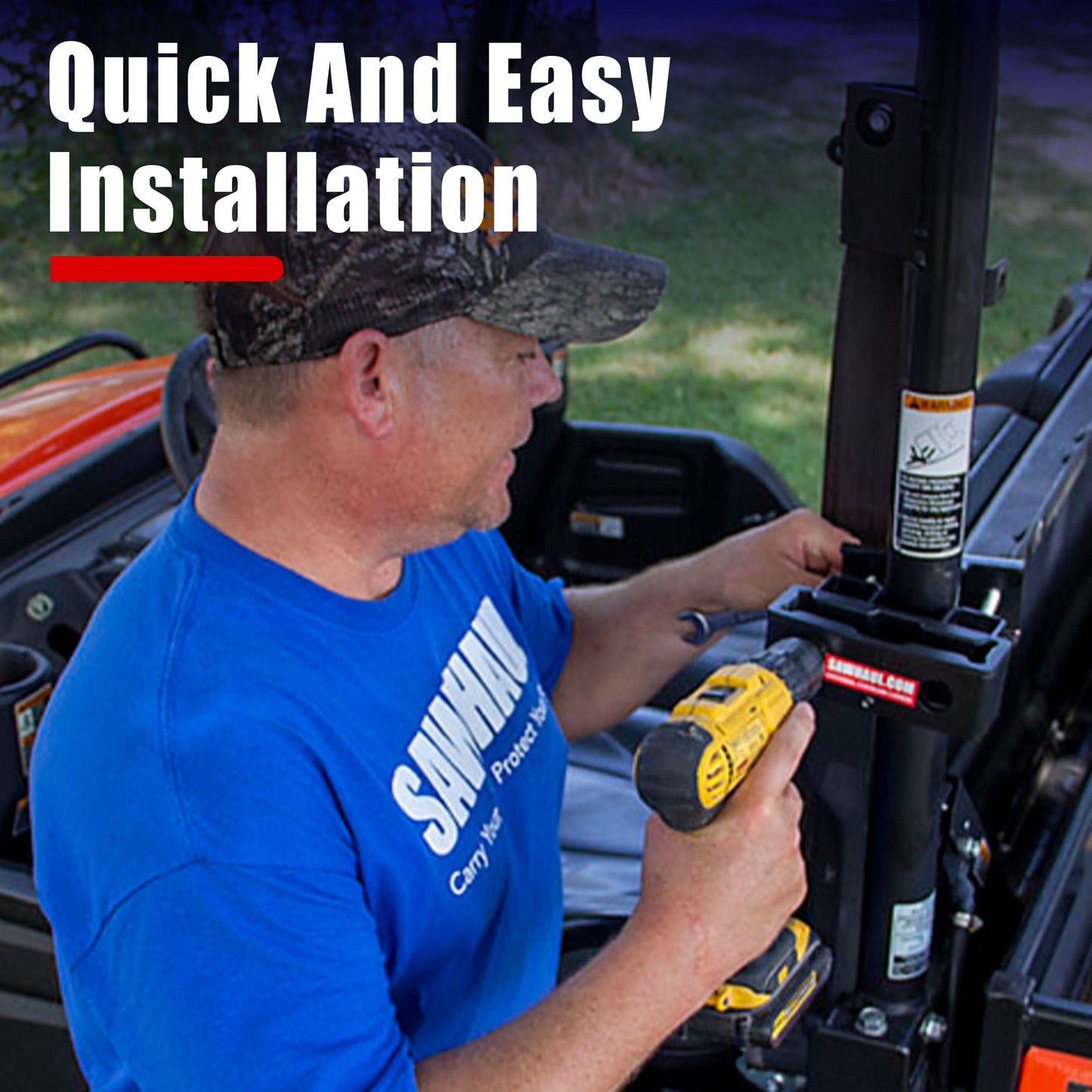 SawHaul Fixed Mount for Tubing and ROPS - GearHaul - SH003CCR - 20