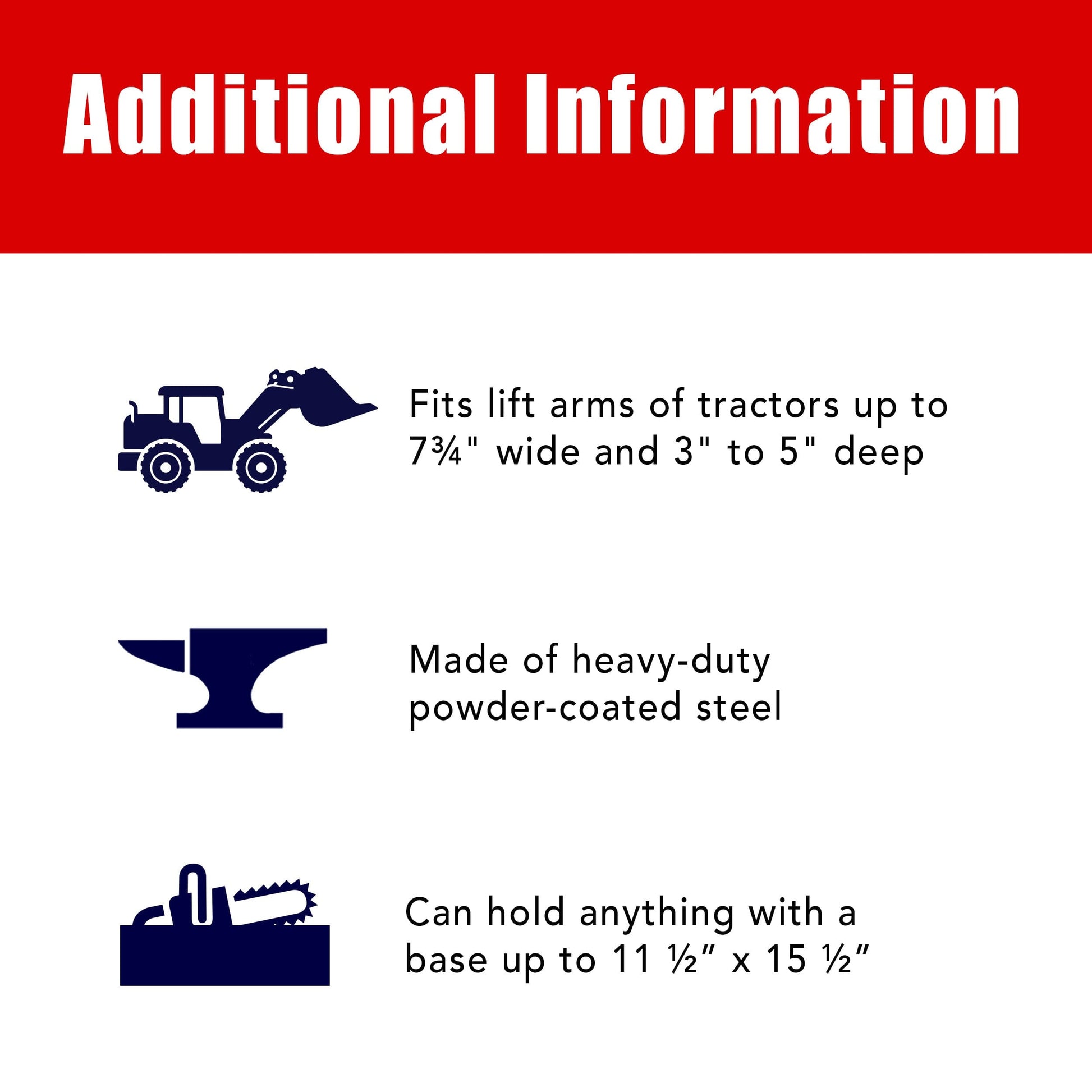 ToolHaul Fixed Mount for Tractors - GearHaul - THFXDTS