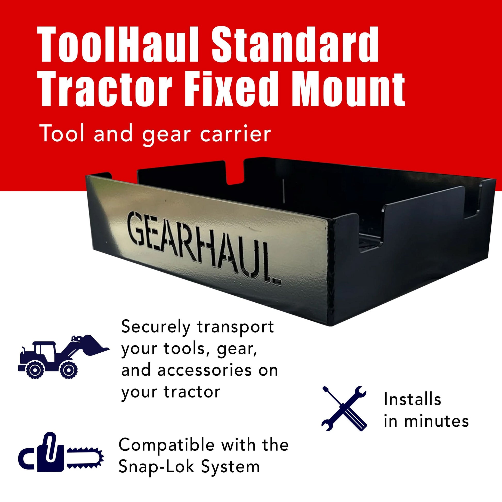 ToolHaul Fixed Mount for Tractors - GearHaul - THFXDTS