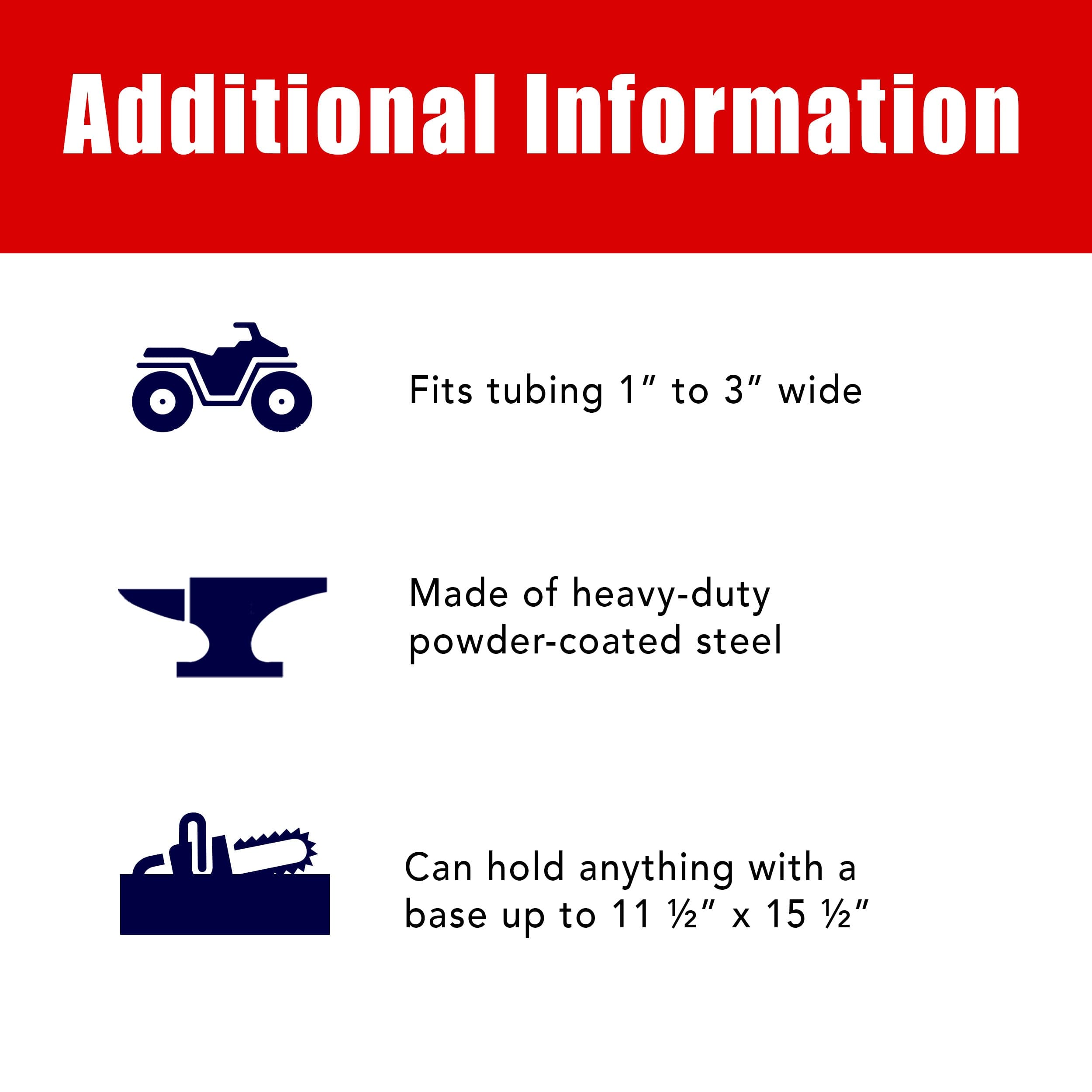 ToolHaul Fixed Mount for Tubing & ROPS - GearHaul - THFXDRP