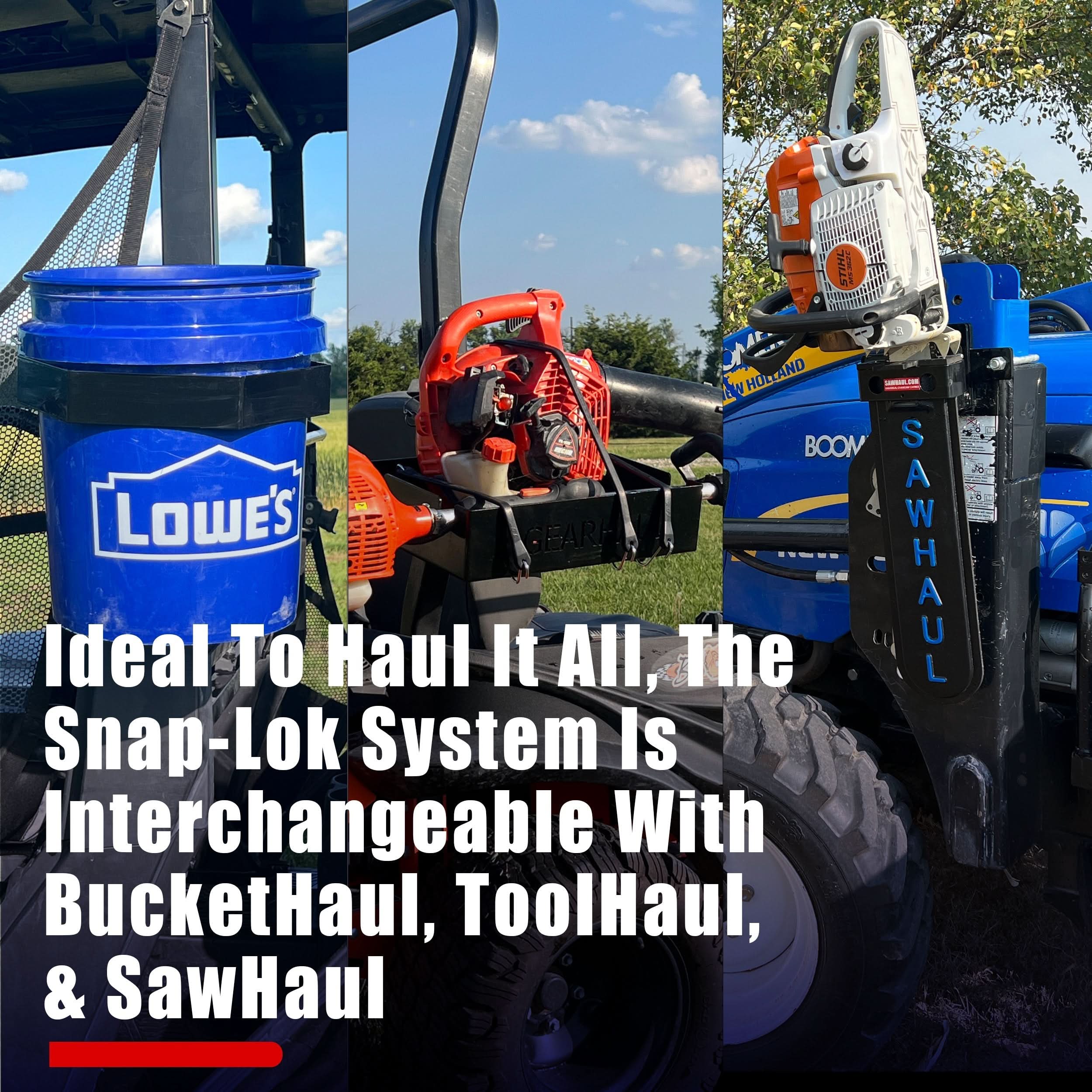 ToolHaul Fixed Mount for Tubing & ROPS - GearHaul - THFXDRP
