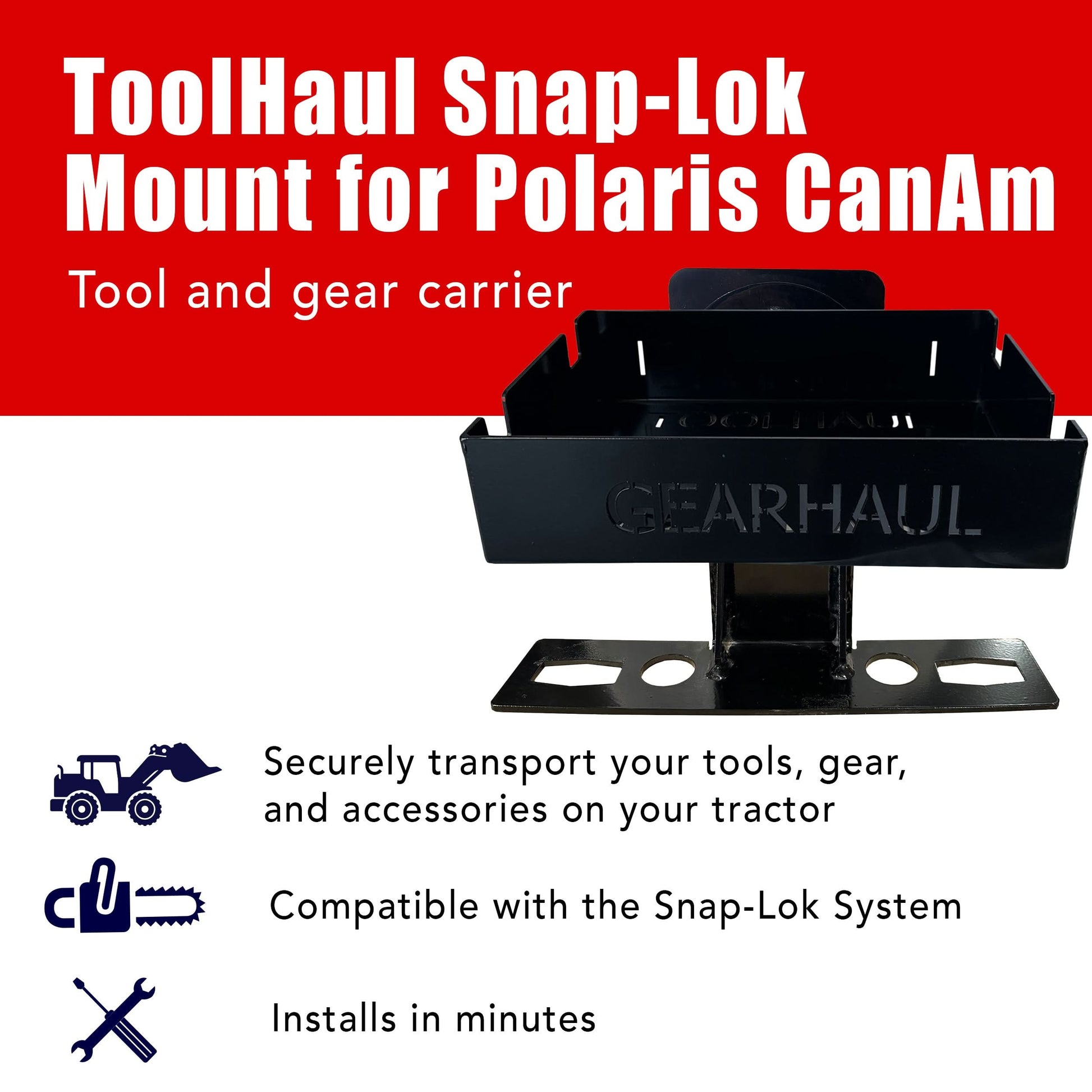 ToolHaul Snap - Lok Mount for Polaris & CanAm - GearHaul - THSLSPC