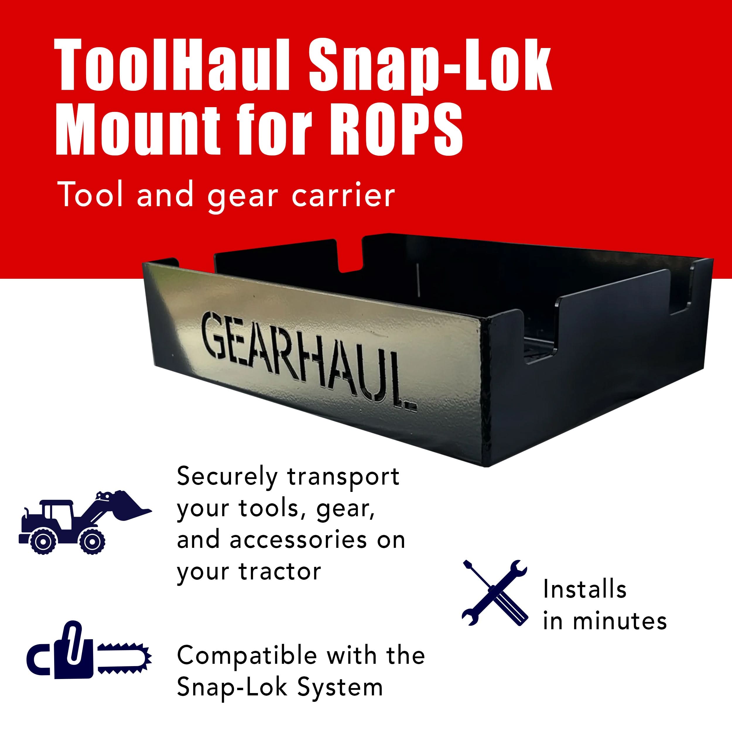ToolHaul Snap - Lok Rotating Mount for Tubing & ROPS - GearHaul - THSLSRP