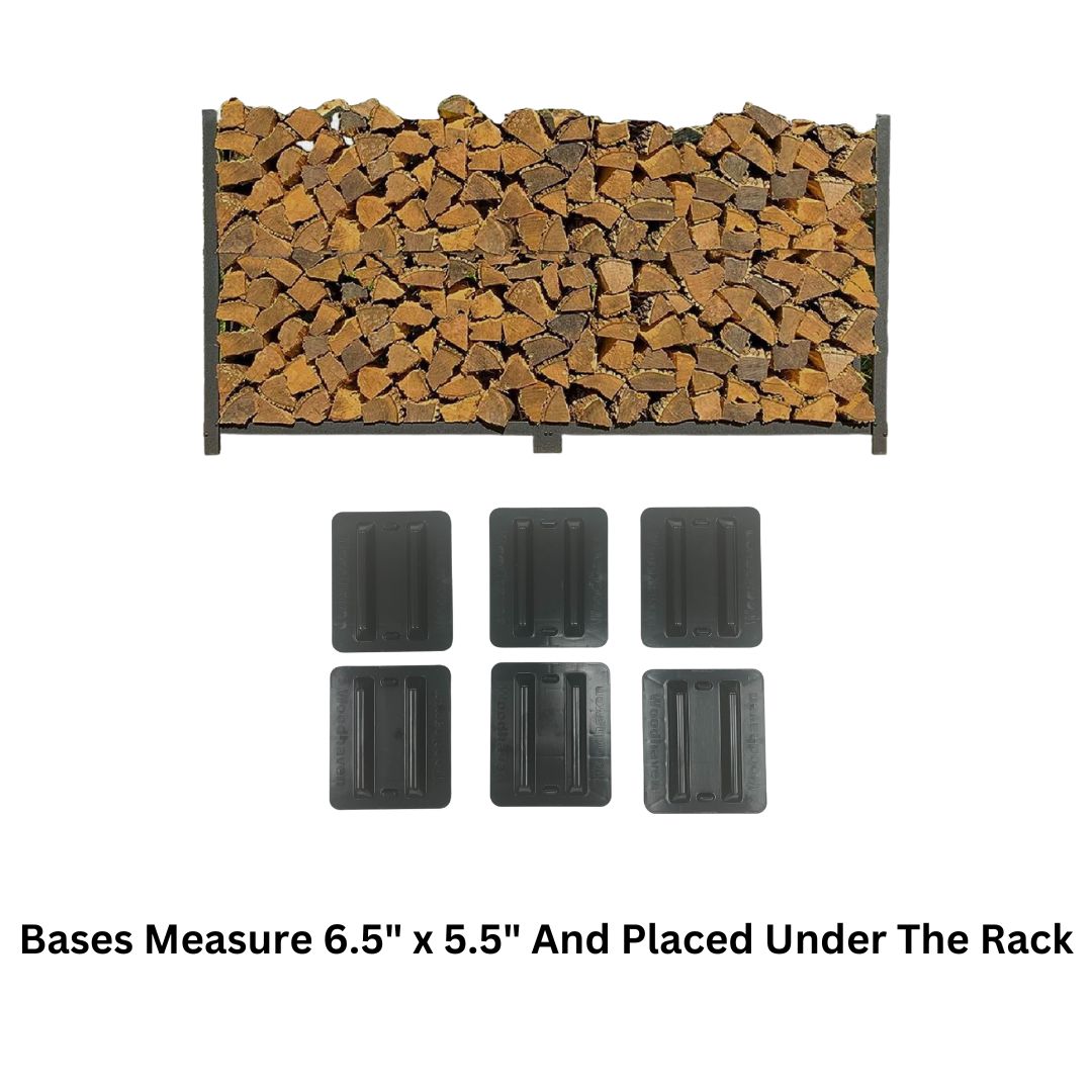 10 ft Steel Firewood Rack Holds 1/2 Cord Plus Woodhaven
