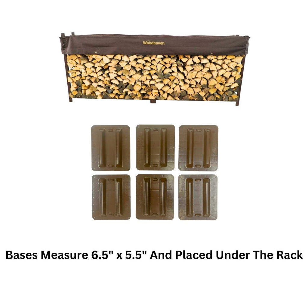 10 ft Steel Firewood Rack Holds 1/2 Cord Plus Woodhaven