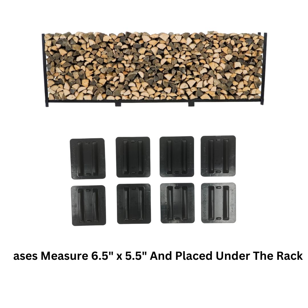12 ft Steel Firewood Rack Holds 3/4 Cord Woodhaven