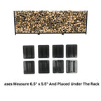 12 ft Steel Firewood Rack Holds 3/4 Cord Woodhaven