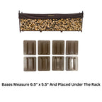 12 ft Steel Firewood Rack Holds 3/4 Cord Woodhaven
