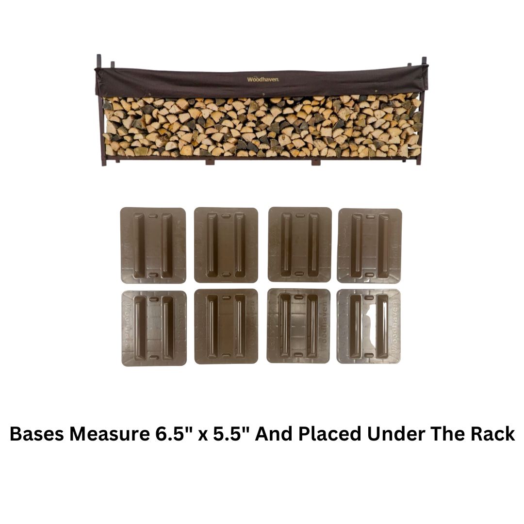 12 ft Steel Firewood Rack Holds 3/4 Cord Woodhaven