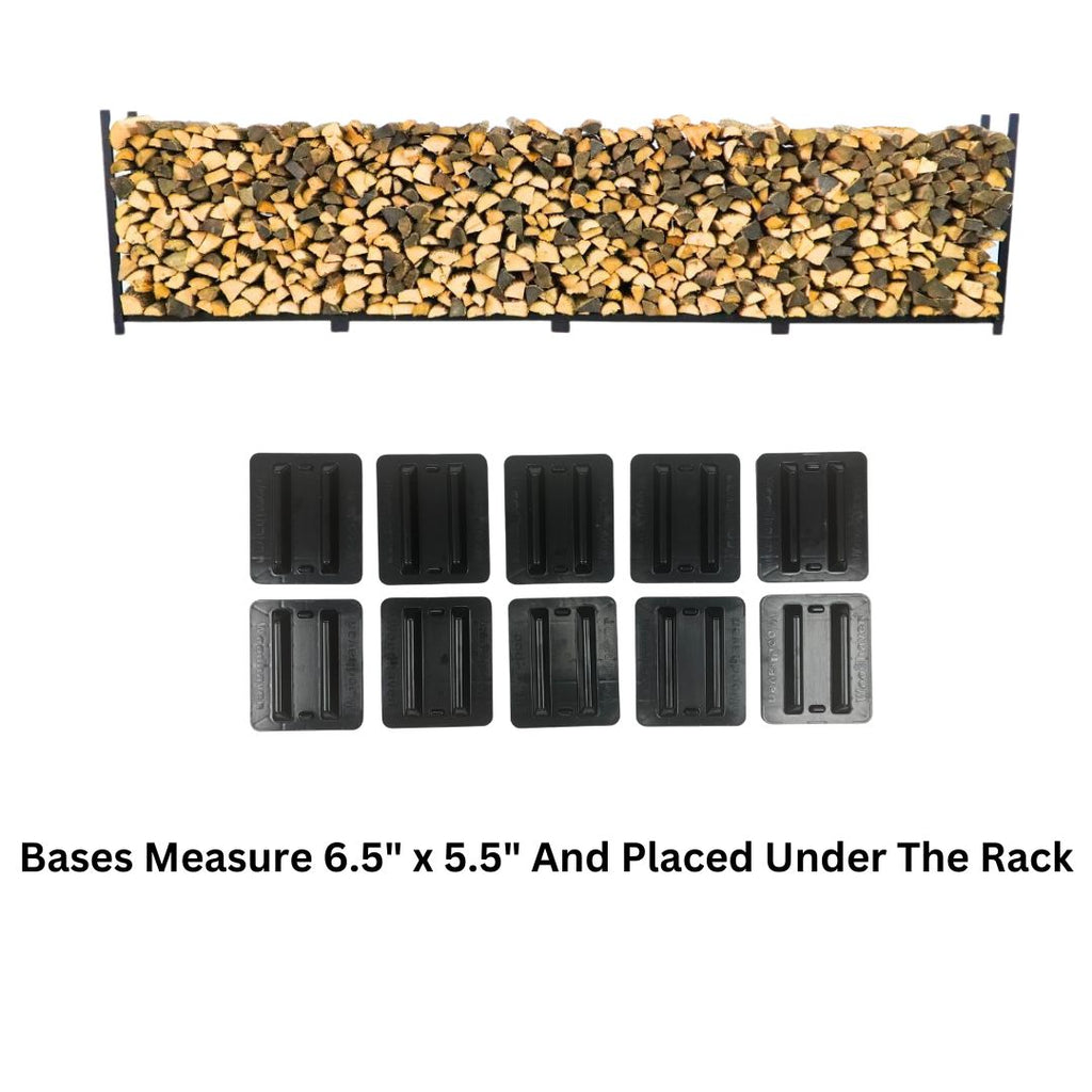 16 ft Steel Firewood Rack Holds 1 Full Cord Woodhaven