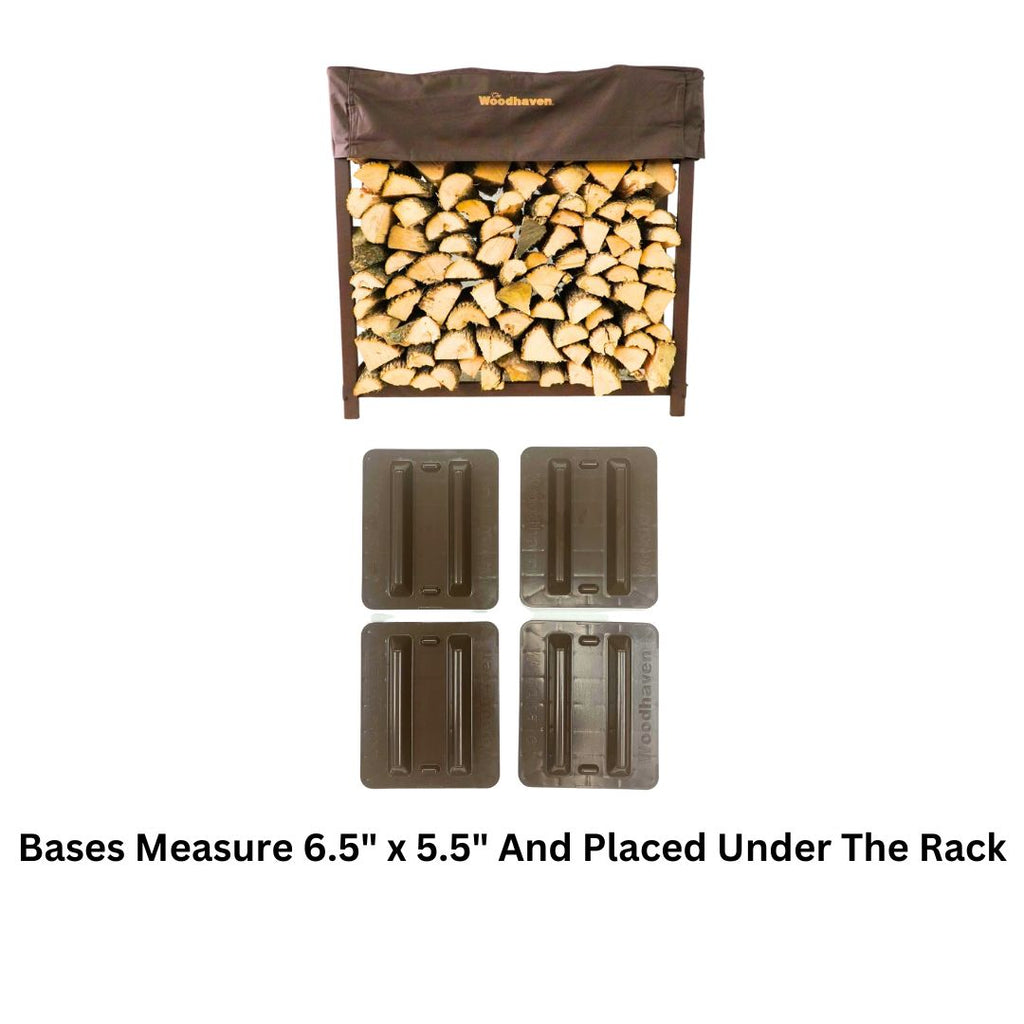 3 ft Steel Firewood Rack Holds 1/8 Cord Woodhaven