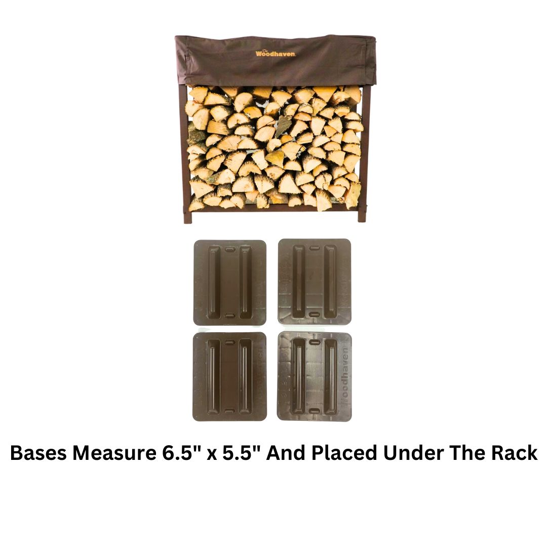 3 ft Steel Firewood Rack Holds 1/8 Cord Woodhaven