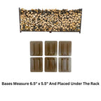 8 ft Steel Firewood Rack The Woodhaven