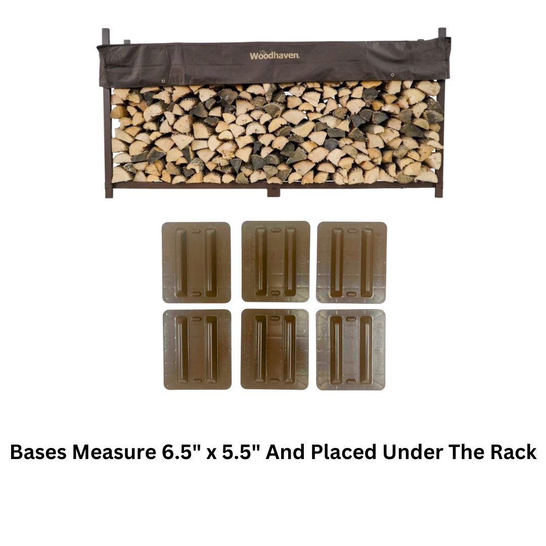 8 ft Steel Firewood Rack The Woodhaven